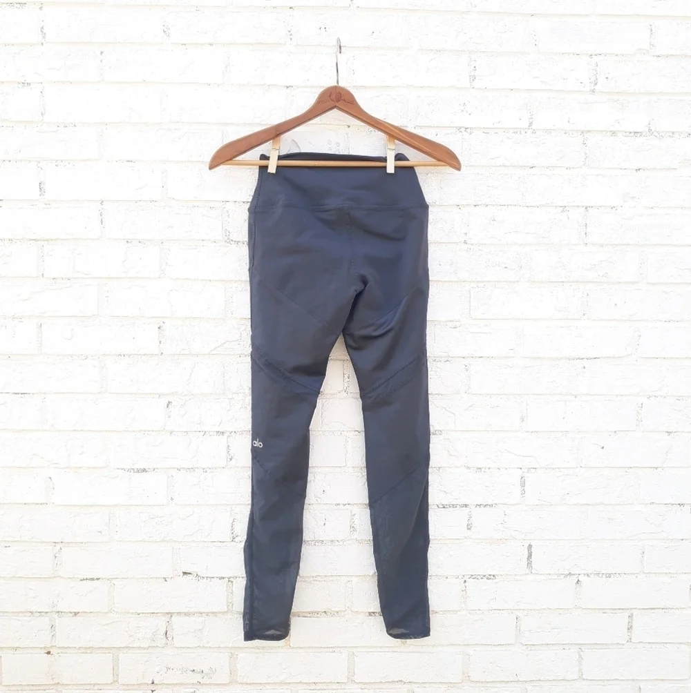 Alo Sheila Leggings Gray Sheer XS